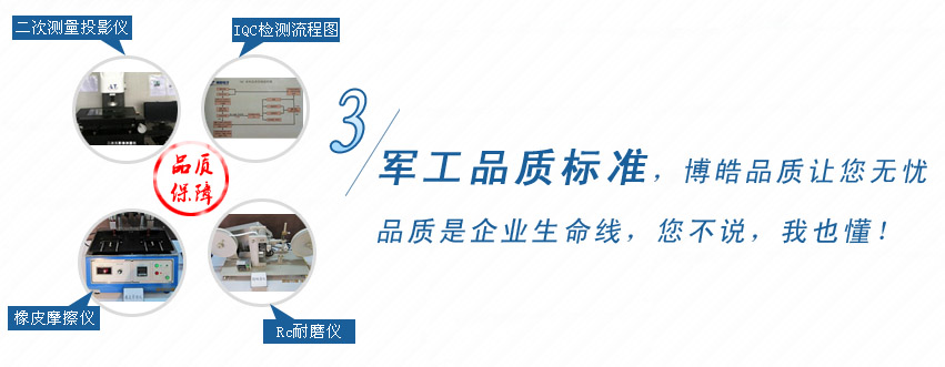軍工品質(zhì)標(biāo)準(zhǔn)，博皓品質(zhì)讓您無憂！