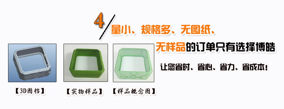 量小、規(guī)格多、無圖紙、無樣品的訂單只有選擇博皓。