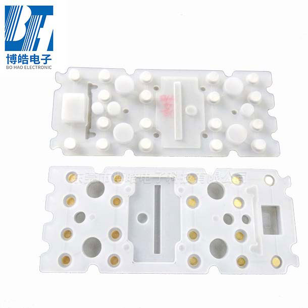 廠家定制導(dǎo)電金粒汽車內(nèi)置硅膠按鍵|汽車硅膠配件來圖來樣定做