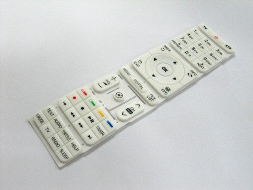 硅膠彩色字遙控器按鍵