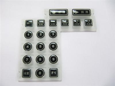 清晰透明軟膠硅膠按鍵 表面光滑無劃痕_博皓電子