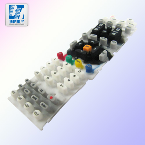 博皓遙控器硅膠按鍵彈性壽命>30-50萬(wàn)次