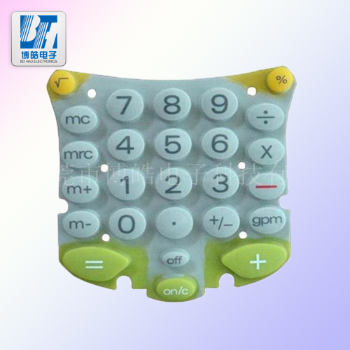 小清晰款計(jì)算器硅膠按鍵可以開(kāi)模定制