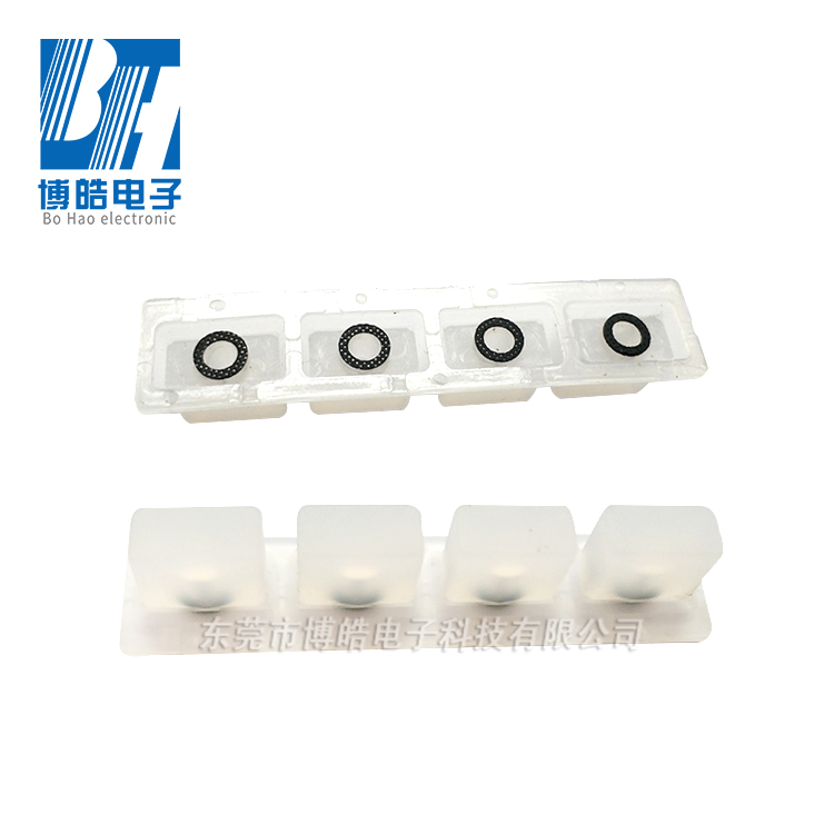 工業(yè)儀器設(shè)備按鍵帶導(dǎo)電環(huán)形黑粒按鍵可開(kāi)模定制硅膠黑粒按鍵