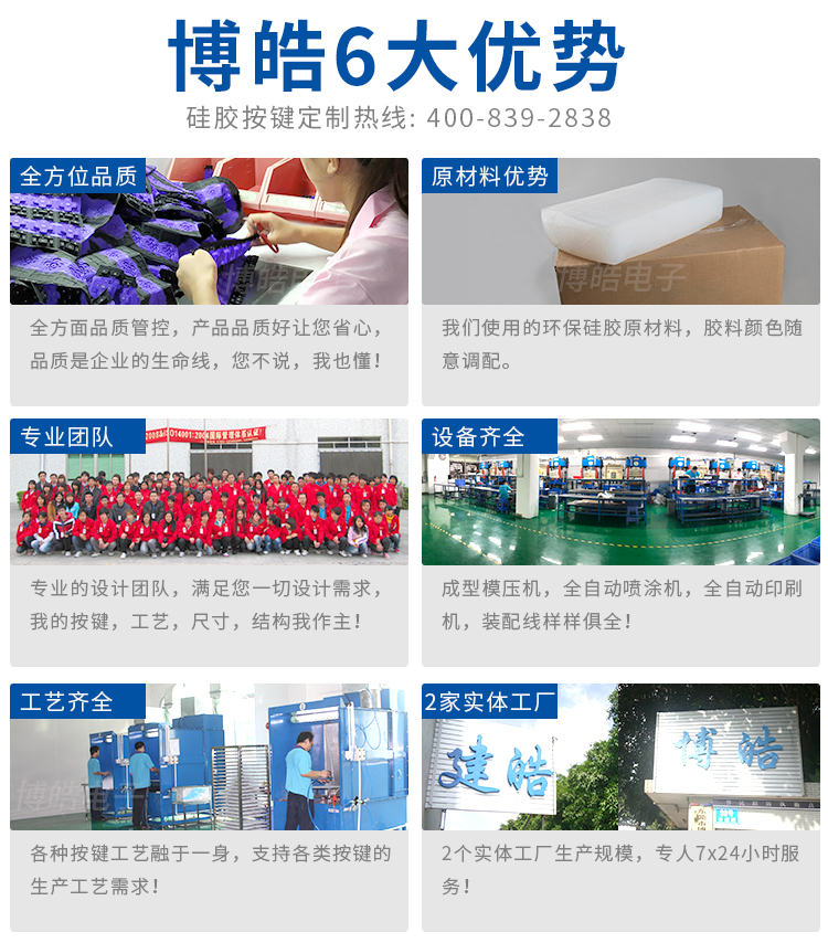 博皓硅膠按鍵生產(chǎn)廠家